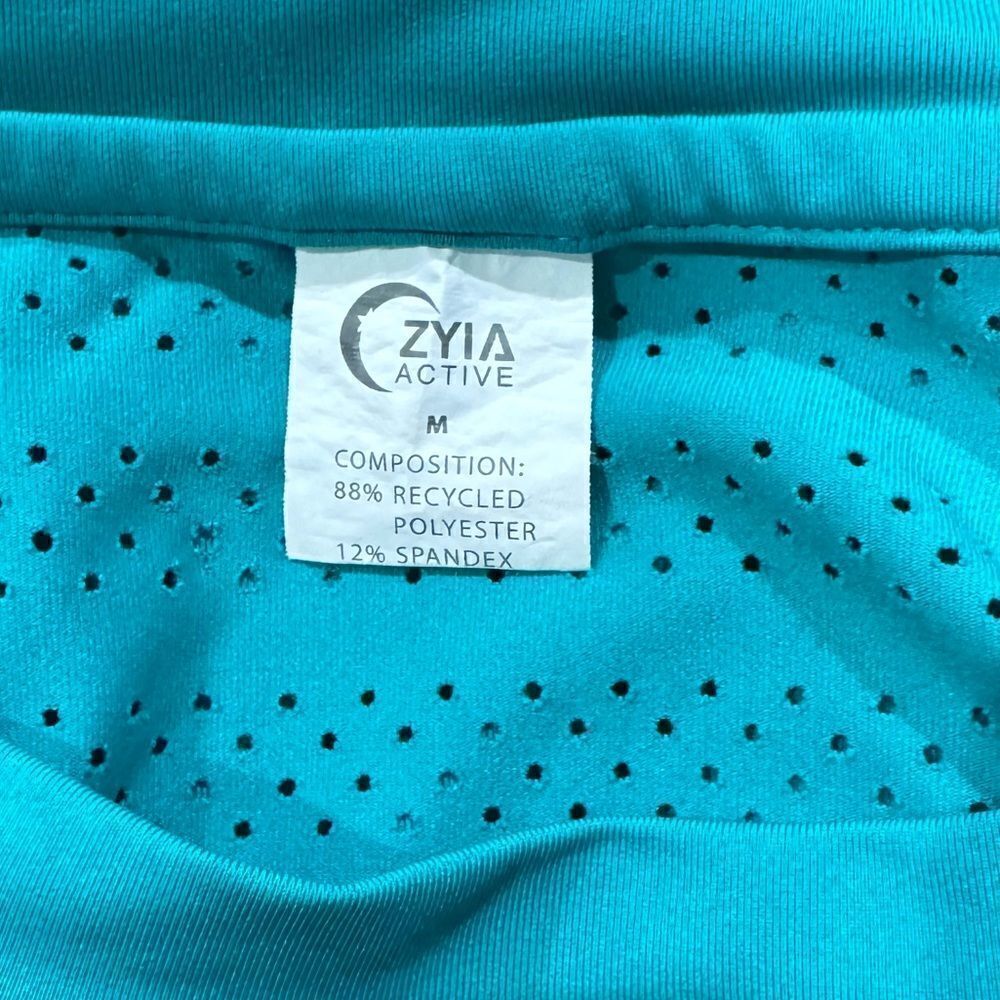 Zyia Active Chill Long Sleeve Laser Cut Perforated Shirt Women’s Medium - Picture 4 of 4